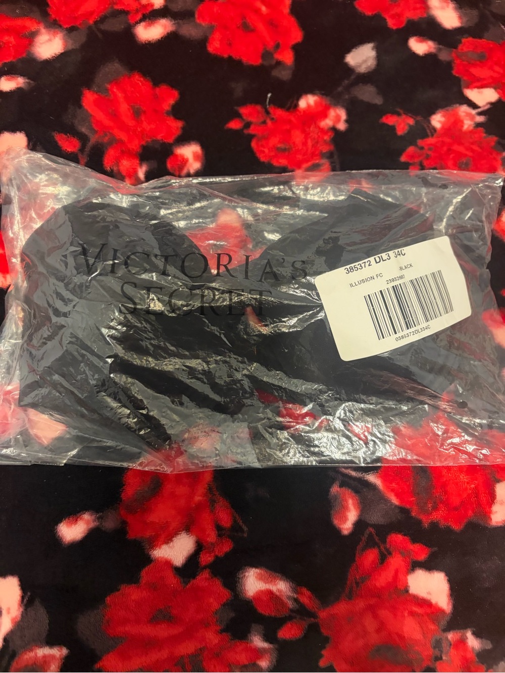 Victoria's Secret Black Bra in Clear Retail Bag